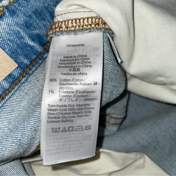 Madewell distressed superwide - leg Jean size 33P/L30/1/2 - Picture 8 of 14